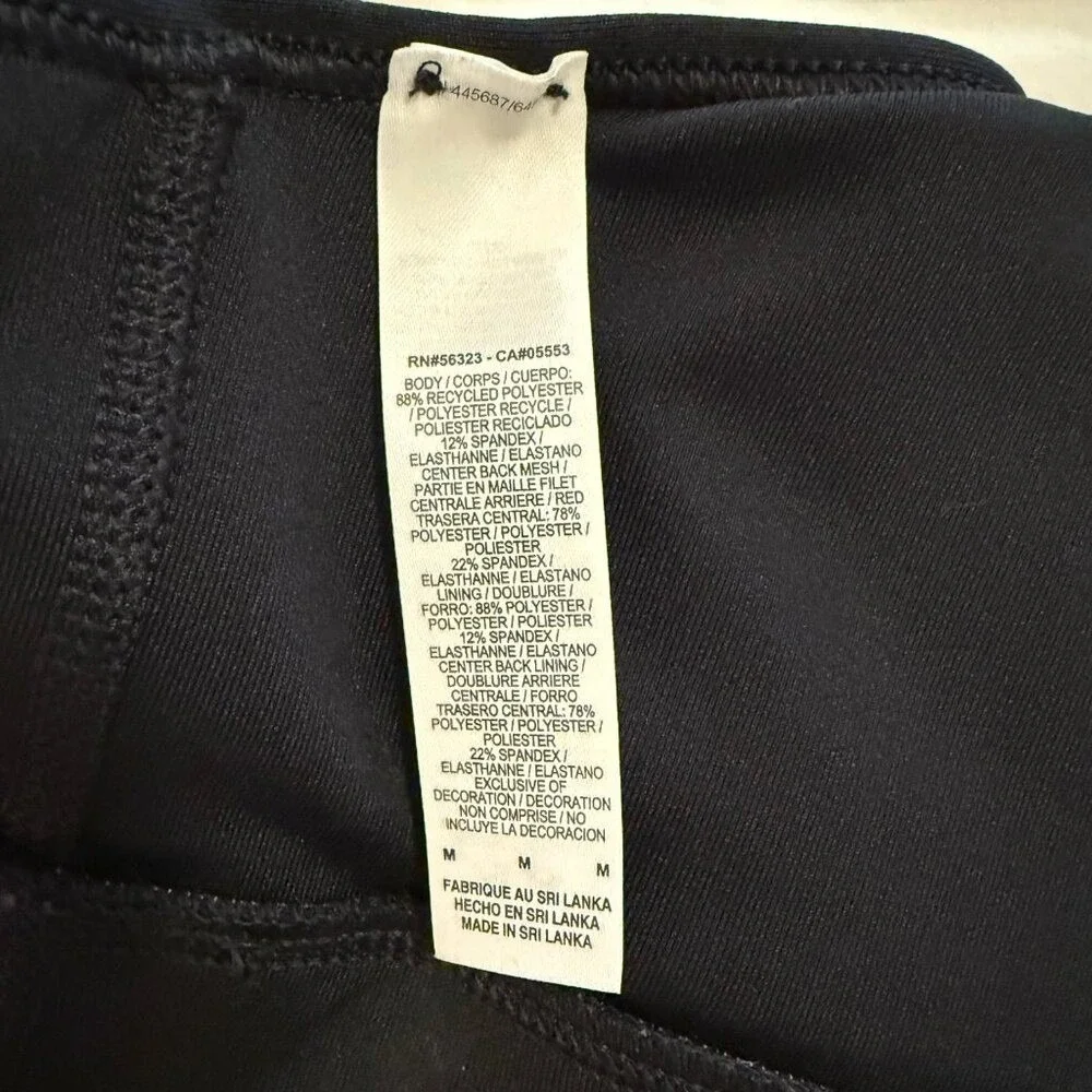 Nike Womens Just Do It Cross Back Sports Bra M Black Medium Support Gym Workout